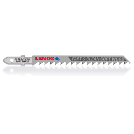Lenox Lenox 4 in. Metal T-Shank Clean Soft Wood Jig Saw Blade 6 TPI 3 pk 1990847